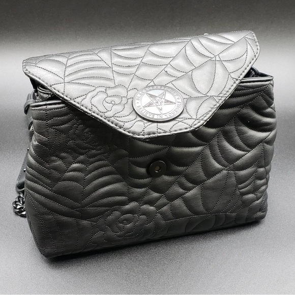 BlackCraft Cult Charlotte Spider Quilt Shoulder Bag - Picture 7 of 11